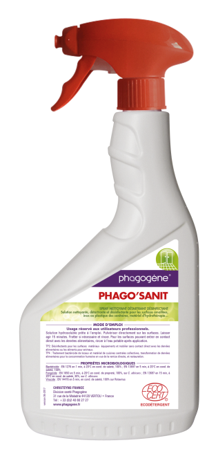 Phago' sanitaire détergent détartrant désinfectant