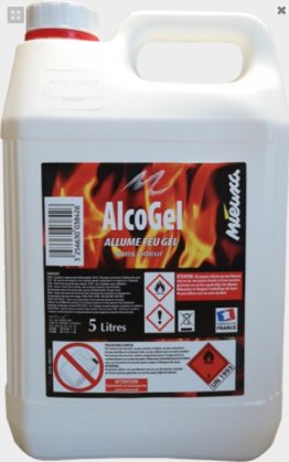 Alcool gel allume feu plus pompe